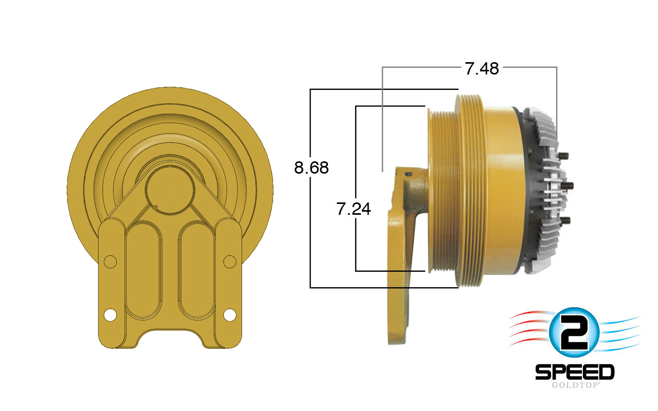 2-Speed Caterpillar Fan Clutch