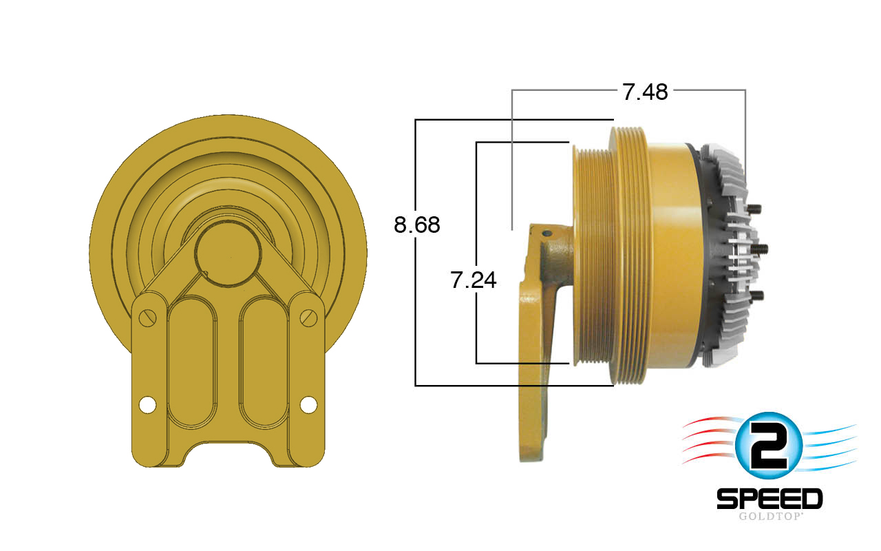 2-Speed Caterpillar Fan Clutch
